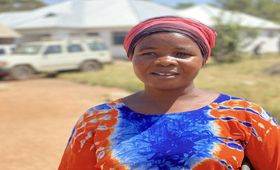 Hilda, Bugarama Resident, a GBV survivor and champion of change. Photo @UNFPATanzania / Warren Bright