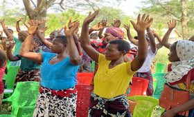 Women at the Bugarama Knowledge Centre, Msalala-Kahama Shinyanga. Photo @UNFPATanzania/ Warren Bright