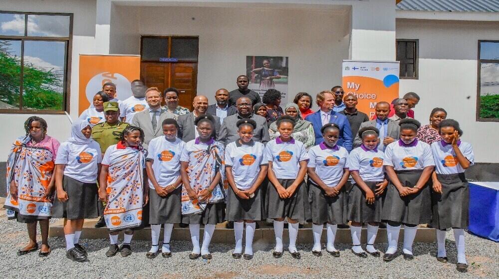 Empowered women standing strong for a future free from gender-based violence and harmful practices at the Kishapu District One Stop Centre. Together, we create change. Photo by @UNFPATanzania / Dr. Warren Bright