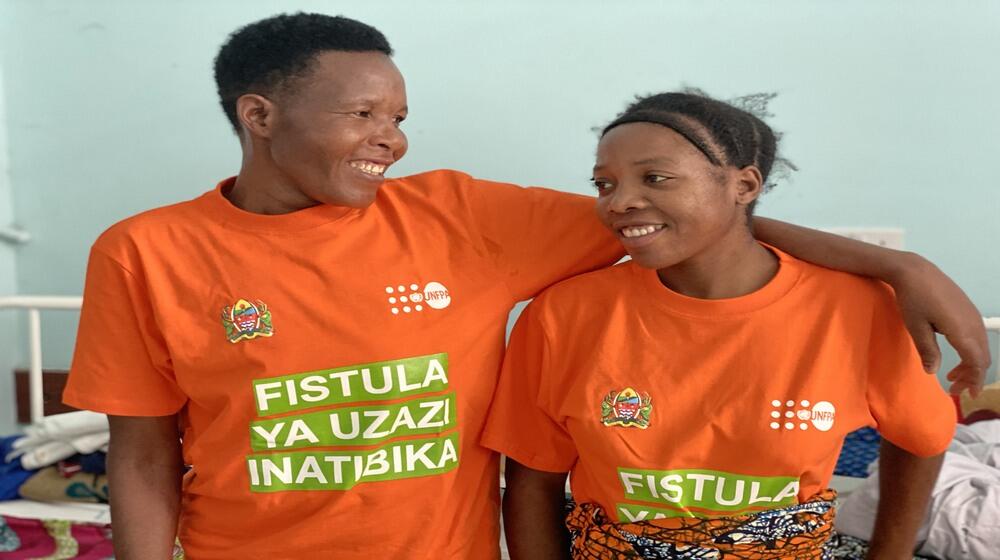 Fistula survivors telling their own story. Photo: @UNFPATanzania Warren Bright