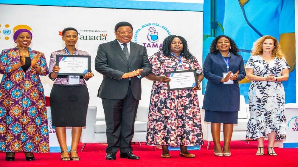 The Government and stakeholders recognised two Midwives who work hard during the Mudslide in Hanang'-Manyara Region and in durin