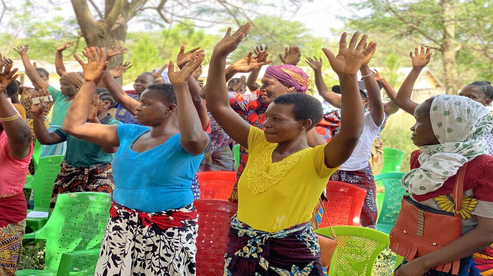 Women at the Bugarama Knowledge Centre, Msalala-Kahama Shinyanga. Photo @UNFPATanzania/ Warren Bright