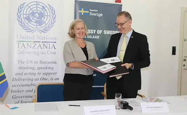 Swedish Embassy contributes USD 37 million to UN for development activities