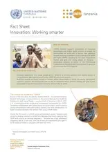 Fact Sheet Innovation: Working smarter