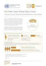 Fact Sheet: Ujana Wangu Nguvu Yangu